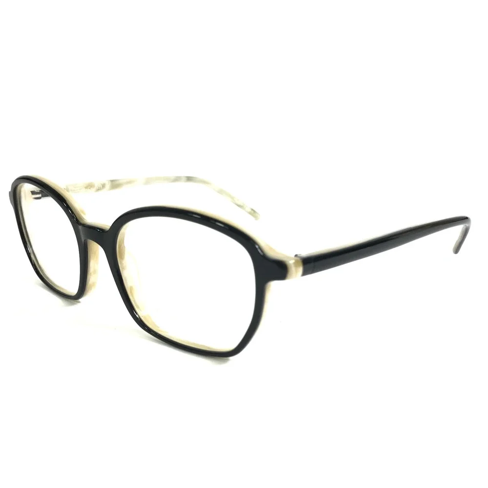 Tom Davies Eyeglasses Frames TD749 Col. 1623 Black Ivory Marble 51-18-140